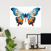 色数々の蝶 ポスター (ホームオフィス)