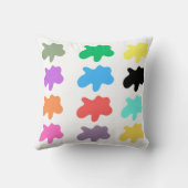 色数々の装飾用クッション クッション (裏面)