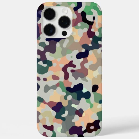 色数々の迷彩柄模様 Case-Mate iPhoneケース (裏面)