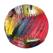 色数々の野球パーソナライズされた 野球ボール (正面)