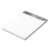 色数々の金ゴールドアルコールインク液体抽象芸術アート ノートパッド (回転)