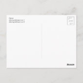 色数々の金ゴールドアルコールインク液体抽象芸術アート ポストカード (裏面)