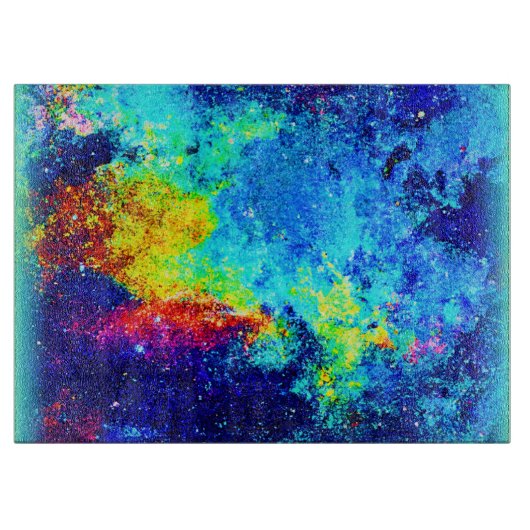 色数々の銀河系デザイン買今 カッティングボード (正面)