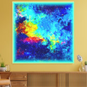 色数々の銀河系デザイン買今 キャンバスプリント (インサイチュ (リビング))