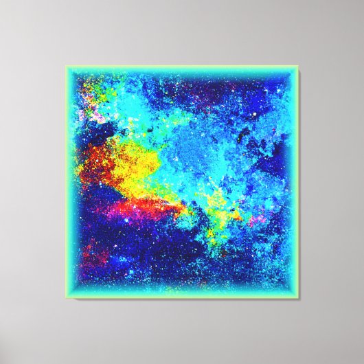 色数々の銀河系デザイン買今 キャンバスプリント (正面)