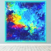 色数々の銀河系デザイン買今 キャンバスプリント (インサイチュ (ウッドフロア))