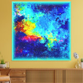 色数々の銀河系デザイン買今 キャンバスプリント (インサイチュ (リビング))