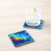 色数々の銀河系デザイン買今 コースター (右側)