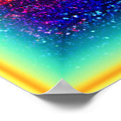 色数々の銀河系デザイン買今 ポスター (角)