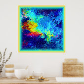 色数々の銀河系デザイン買今 ポスター (キッチン)