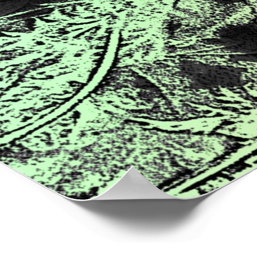 色数々の雑草 ポスター (角)