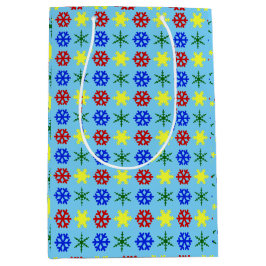 色数々の雪 ミディアムペーパーバッグ