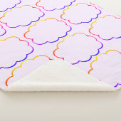 色数々の雲シェルパ毛布 シェルパブランケット (3/4)