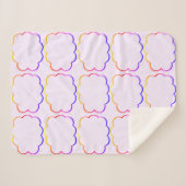 色数々の雲シェルパ毛布 シェルパブランケット (正面(横))