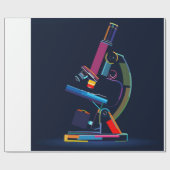 色数々の顕微鏡 ラッピングペーパー (フラット)
