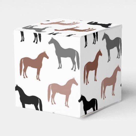 色数々の馬模様 フェイバーボックス (正面サイド)