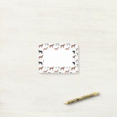 色数々の馬模様 ポストイット (デスク上)