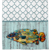 色数々の魚2 シャワーカーテン (正面)