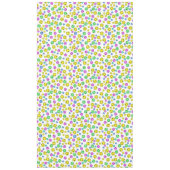 色数々の鮮やかな絵文字顔 テーブルクロス (正面)