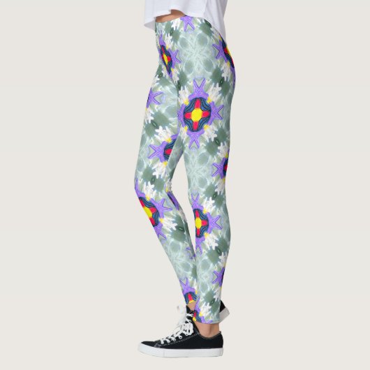 色数々の4点星 レギンス (左)