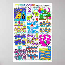 色数と発見CMYラージポスター ポスター