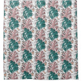 色斑葉のあるモノリン・モンステラ シャワーカーテン (正面)