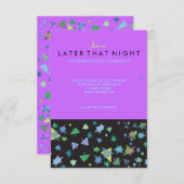 色星バルミツワーパーティーカード 招待状 (正面/裏面)