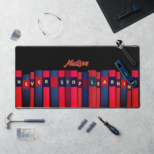 色本、お名前、プロフェッショナル デスクマット (ワークステーション)