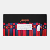 色本、お名前、プロフェッショナル デスクマット (キーボード&マウス)