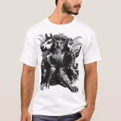 色欲と淫蕩のデーモン、三位一体の獣王 Tシャツ (正面)