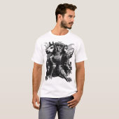 色欲と淫蕩のデーモン、三位一体の獣王 Tシャツ (正面フル)