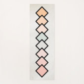 色正方形アート ヨガマット (正面)