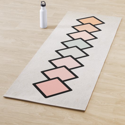 色正方形アート ヨガマット (インサイチュ)