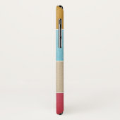 色正方形モノグラム Case-Mate iPhoneケース (裏面/左)