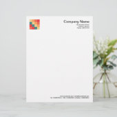 色正方形017 レターヘッド (スタンド正面)