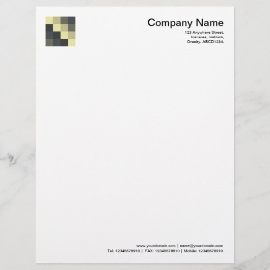 色正方形09 レターヘッド (正面)