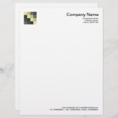 色正方形09 レターヘッド (正面/裏面)