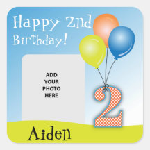 色気球チャイルドの2回目の誕生日の写真