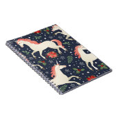 色水色レトロ背景（ジオメトリックo） ノートブック (右側)