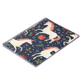 色水色レトロ背景（ジオメトリックo） ノートブック (左側)