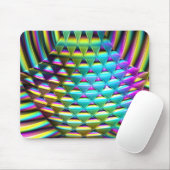 色波アート1A マウスパッド (マウス)