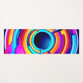 色流：アートの輝くエッセンス鮮やか ヨガマット (正面(横))