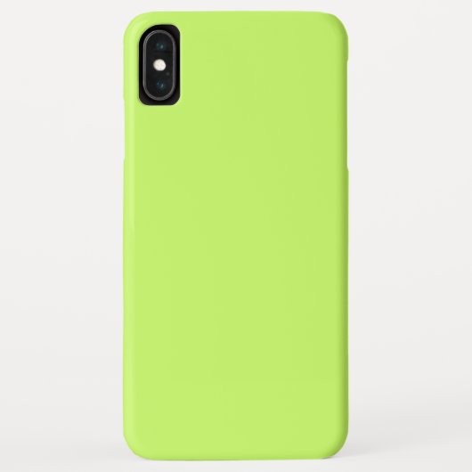 色淡い黄無地の緑 Case-Mate iPhoneケース (裏面)