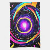 色渦アート キッチンタオル (縦)