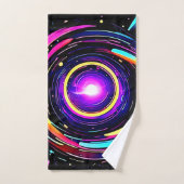 色渦アート バスタオルセット (ハンドタオル)