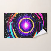 色渦アート バスタオルセット (ハンドタオル)