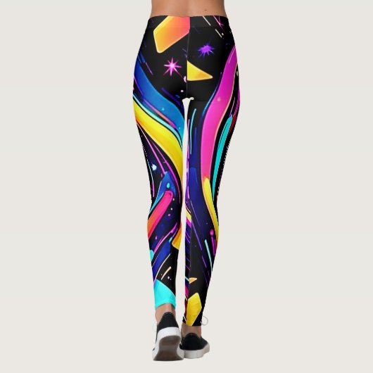 色渦アート レギンス (裏面)