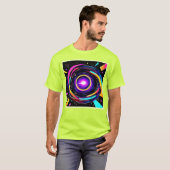 色渦アート Tシャツ (正面フル)