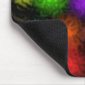 色渦巻形の泡 マウスパッド (コーナー)