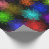 色渦巻形の泡 ラッピングペーパー (角)